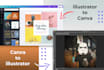 redesign and convert canva to photoshop and illustrator editable