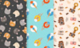 create cute vector seamless pattern