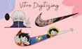 do embroidery digitizing into dst, pes file in 1hour