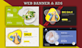 design banner ads, web banner, headers and covers