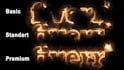 draw your logo with burning fire