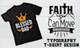 do creative minimalist, bulk and custom typography t shirt