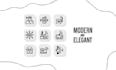design super simple custom outline icon set