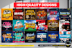 design professional podcast cover art, podcast logo