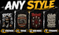 create custom and trendy t shirt designs