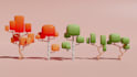 create 3d low poly model, asset, and props