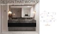 design luxury bathroom interiors with realistic 3d renders and layout plan