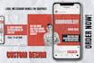 design custom social media carousel posts for your instagram