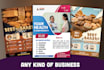 do amazing flyer, brochure designs for your business