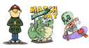 draw mascot vintage  illustration for clothing flag