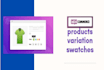 build woocommerce site and setup variation swatches products