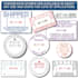 design stamp circle round logo,badge for rubber