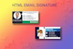 design responsive clickable HTML email signature