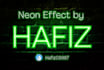 do your logo or text into neon style