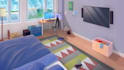 design anime background art for your game, 2d art, or vn