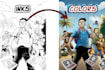 create a comic book illustration page for your brand or story
