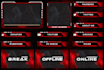 create twitch stream overlay package and youtube gaming logo