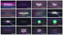 create 3 retro 80s vhs style intro videos with your logo