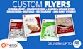 design a custom flyer for supermarket or grocery store