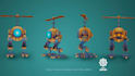 make 3d handapainted stylized low poly props
