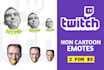 make emotes of your face with texts