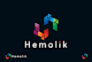 design a modern artistic polygon letter logo