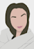 draw a flat minimalist illustration portrait