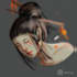 make a perfect semi realistic, anime, flat illustration