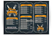 design  menu board,  price list, menu list or cake menu