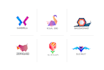 do attractive polygonal, origami logo for your company