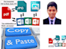 do excel, copy paste, typing work