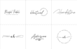 design elegant luxury font and signature logo
