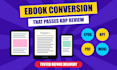 convert pdf to epub, kindle kpf, fixed layout ebook, children book formatting
