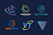 create tech, startup, security, crypto  and app logo
