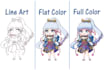 draw cute full body anime chibi characters