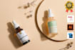 do skincare label and modern cosmetic label design