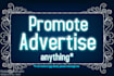 add, promote, advertise by post on my blog