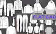 do fashion flats technical sketch cad drawing