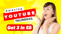 design amazing youtube thumbnail