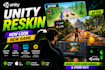 reskin unity game template for android and ios with new UI
