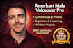 record an american male voice over with a professional natural tone