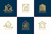 design construction, real estate logo