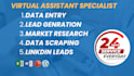 do perfect excel data entry, market research, lead generation in 24 hours