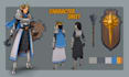 design character sheets for games and animation