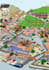 map,cityscape and people illustration
