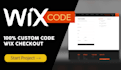 create a custom checkout with wix velo code