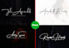 make a pro handwriting signature logo, branding design