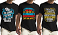 create custom typography t shirt design for print on demand