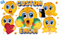 create custom emojis and text emotes