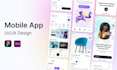 design modern mobile app UI UX for android and ios